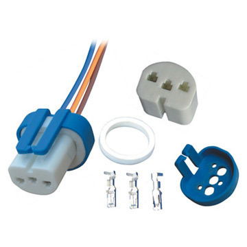 【供應連接器 9004/9007汽車燈座 6年出口經驗】價格,廠家,圖片,燈頭,瑞安市龍躍電器-